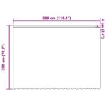 vidaXL Okenice so záclonami Biela 300 x 200 cm Polyester – Obrázok 8