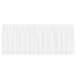 vidaXL Okenice so záclonami Biela 400 x 80 cm Polyester – Obrázok 2