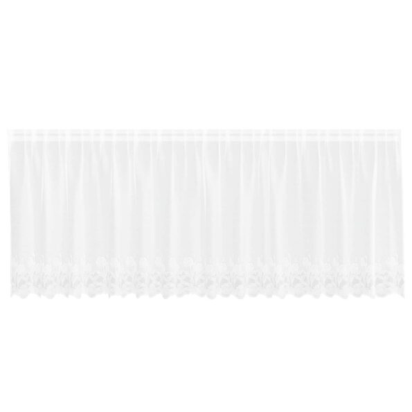 vidaXL Okenice so záclonami Biela 400 x 80 cm Polyester – Obrázok 2