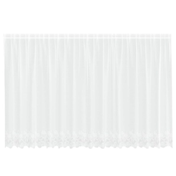 vidaXL Okenice so záclonami Iný Biela 400 x 160 cm Polyester – Obrázok 2