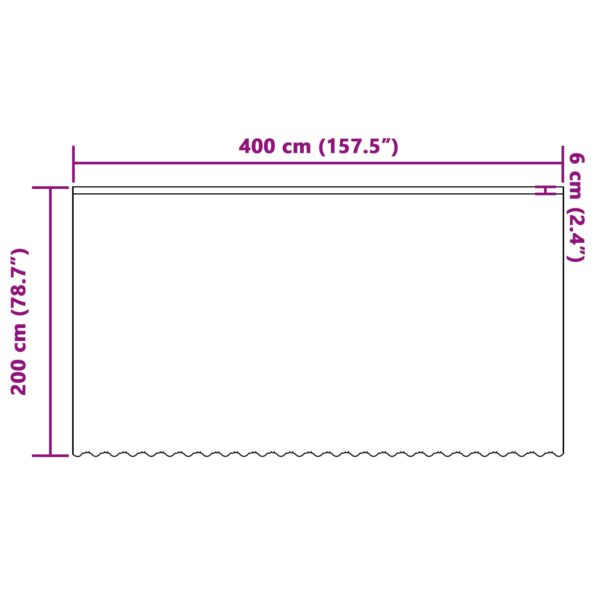 vidaXL Okenice so záclonami Kvetinový Biela 400 x 200 cm Polyester – Obrázok 8