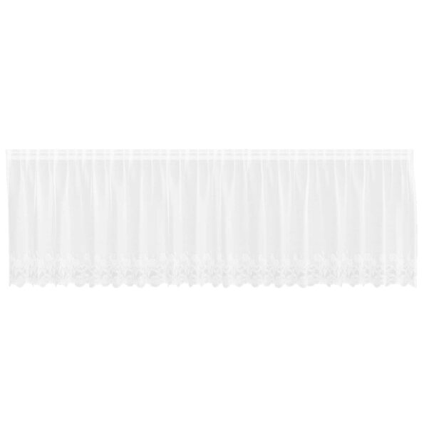 vidaXL Okenice so záclonami Biela 500 x 100 cm Polyester – Obrázok 2