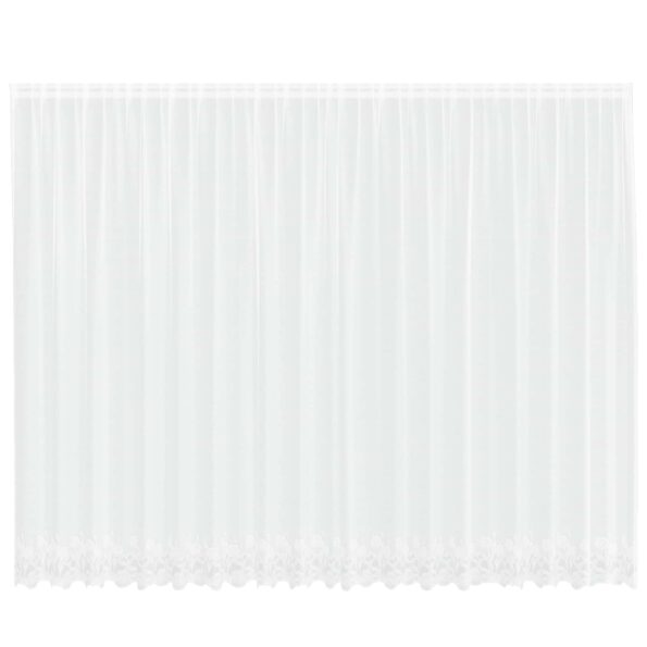 vidaXL Okenice so záclonami Biela 500 x 240 cm Polyester – Obrázok 2