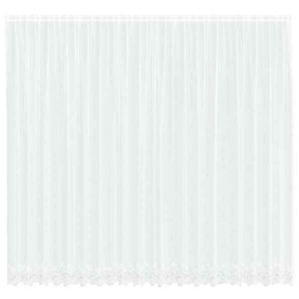 vidaXL Okenice so záclonami Biela 500 x 260 cm Polyester – Obrázok 2