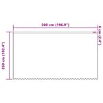 vidaXL Okenice so záclonami Biela 500 x 260 cm Polyester – Obrázok 8