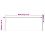 vidaXL Okenice so záclonami Biela 600 x 220 cm Polyester – Obrázok 8