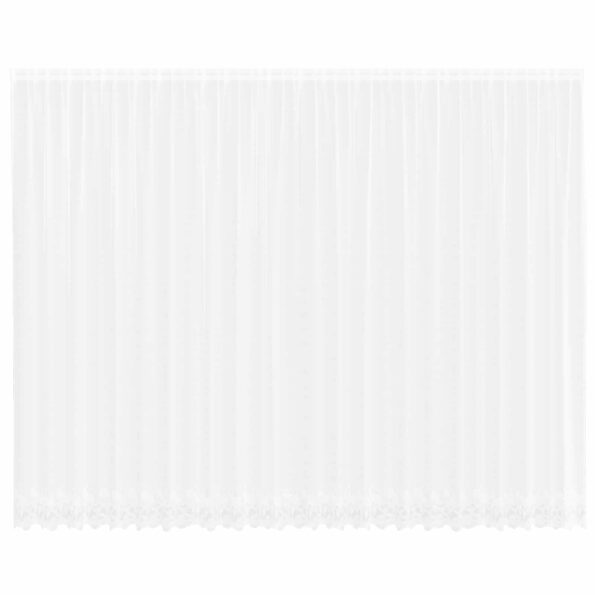 vidaXL Okenice so záclonami Biela 600 x 280 cm Polyester – Obrázok 2