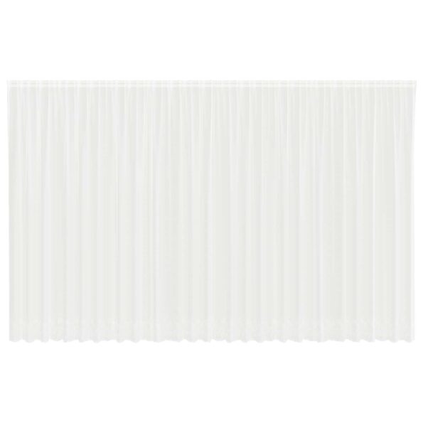 vidaXL Okenice so záclonami Biela 750 x 300 cm Polyester – Obrázok 2