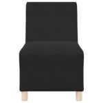 vidaXL Sofový kreslo Čierna 55 x 74 x 82 cm Zamat – Obrázok 4