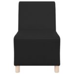 vidaXL Sofový kreslo Čierna 55 x 74 x 82 cm Umelá koža – Obrázok 4