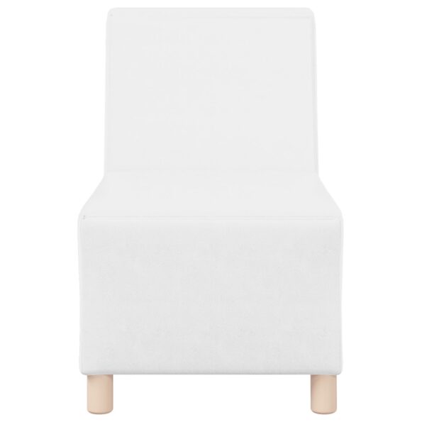 vidaXL Sofový kreslo Biela 55 x 74 x 82 cm Umelá koža – Obrázok 4