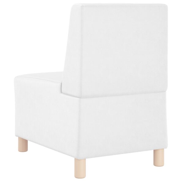 vidaXL Sofový kreslo Biela 55 x 74 x 82 cm Umelá koža – Obrázok 6