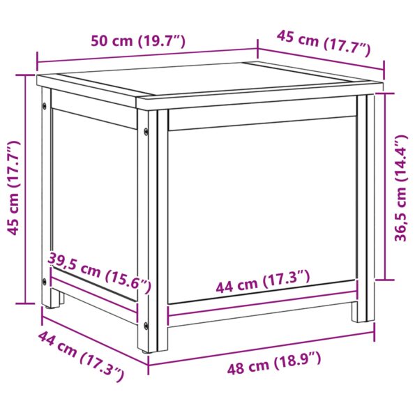 vidaXL Úložná krabica Jednofarebný – Obrázok 11