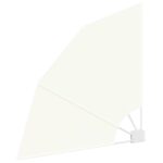 vidaXL Záclona na balkónové súkromie Krémová 115 x 115 cm látka – Obrázok 4