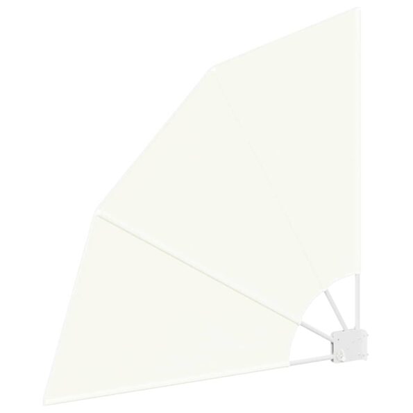 vidaXL Záclona na balkónové súkromie Krémová 115 x 115 cm látka – Obrázok 4