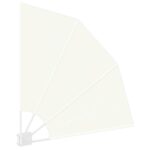 vidaXL Záclona na balkónové súkromie Krémová 115 x 115 cm látka – Obrázok 5