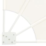 vidaXL Záclona na balkónové súkromie Krémová 115 x 115 cm látka – Obrázok 7