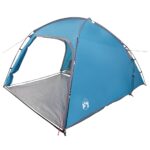 vidaXL Stan chata so strechou Modrá 370 x 230 x 185 cm taft – Obrázok 2