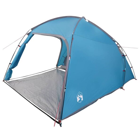 vidaXL Stan chata so strechou Modrá 370 x 230 x 185 cm taft – Obrázok 2
