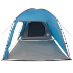 vidaXL Stan chata so strechou Modrá 370 x 230 x 185 cm taft – Obrázok 4