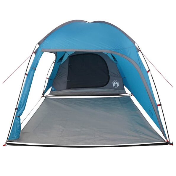 vidaXL Stan chata so strechou Modrá 370 x 230 x 185 cm taft – Obrázok 4