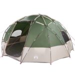 vidaXL Dómový stan so strechou Zelená 475 x 475 x 235 cm taft – Obrázok 2