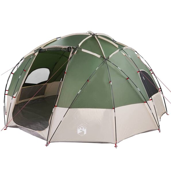 vidaXL Dómový stan so strechou Zelená 475 x 475 x 235 cm taft – Obrázok 2