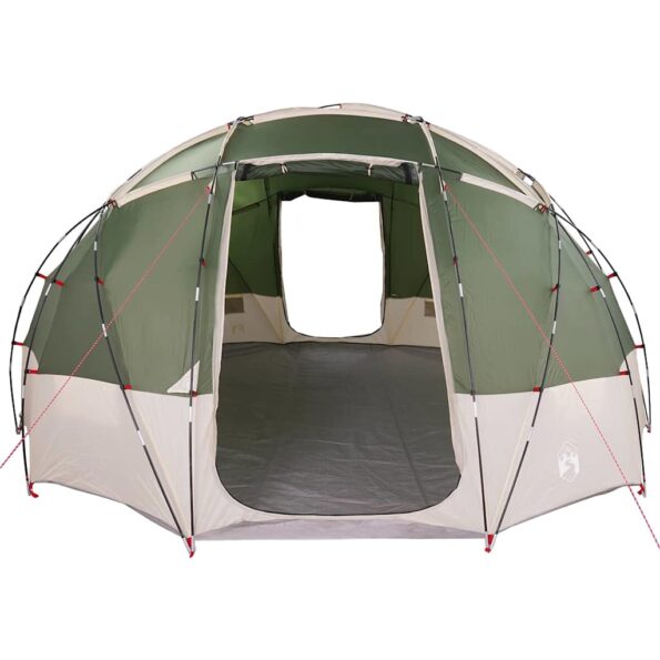vidaXL Dómový stan so strechou Zelená 475 x 475 x 235 cm taft – Obrázok 4