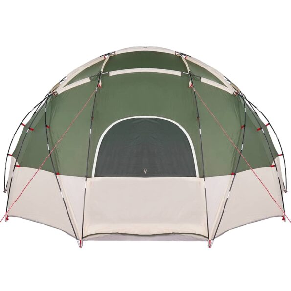 vidaXL Dómový stan so strechou Zelená 475 x 475 x 235 cm taft – Obrázok 5