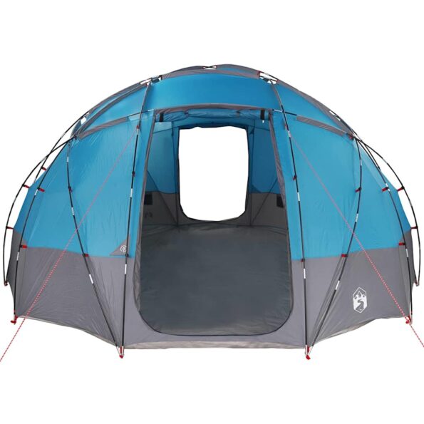 vidaXL Dómový stan so strechou Modrá 475 x 475 x 235 cm taft – Obrázok 4