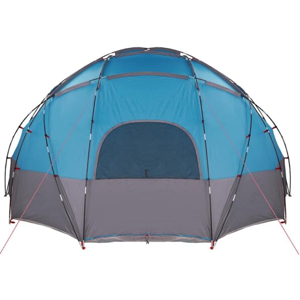 vidaXL Dómový stan so strechou Modrá 475 x 475 x 235 cm taft – Obrázok 5