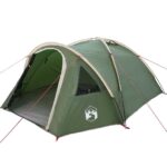 vidaXL Kempingový stan so strechou Zelená 308 x 268 x 130 cm Polyester – Obrázok 2