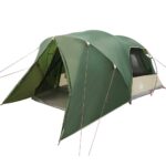 vidaXL Dómový stan pre 4 osoby so strechou Zelená 455 x 252 x 178 cm – Obrázok 2