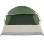 vidaXL Dómový stan pre 4 osoby so strechou Zelená 455 x 252 x 178 cm – Obrázok 6