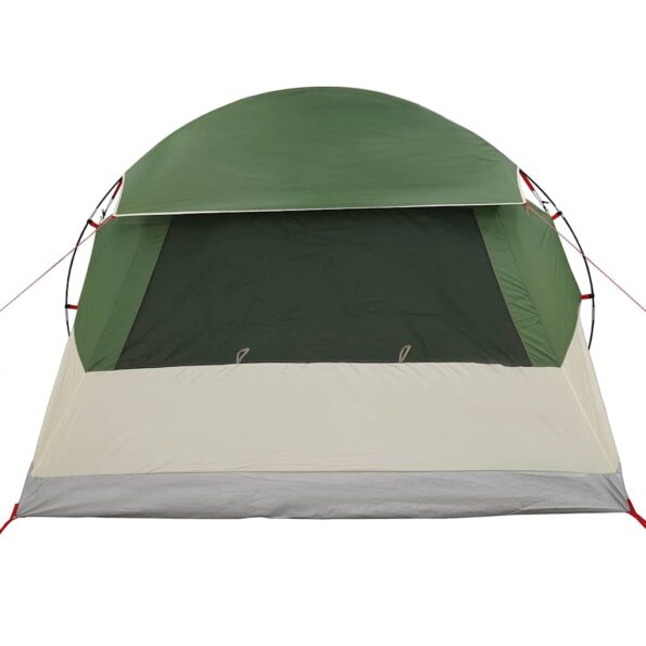 vidaXL Dómový stan pre 4 osoby so strechou Zelená 455 x 252 x 178 cm – Obrázok 6