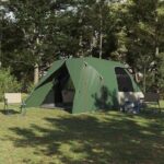 vidaXL Dómový stan so strechou s úložiskom Zelená 500 x 314 x 206 cm