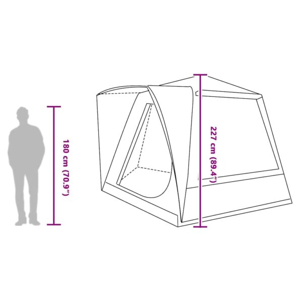 vidaXL Stan Zelená Large Polyesterová tkanina – Obrázok 12