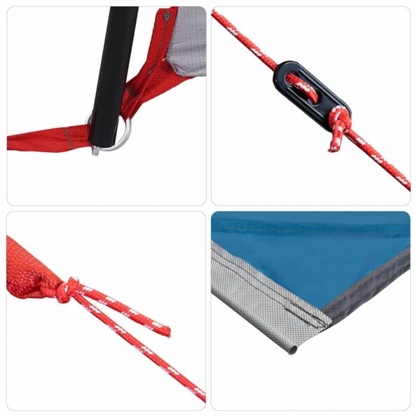 vidaXL Karavanový stan so strechou Modrá 410 x 275 x 245 cm – Obrázok 7