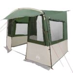 vidaXL Stan na zadné dvere pre karavan Zelená 352 x 250 x 240 cm – Obrázok 2