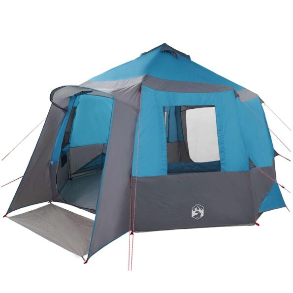 vidaXL Stan pre 12 osôb so strechou Modrá a šedá 405 x 405 x 273 cm – Obrázok 2