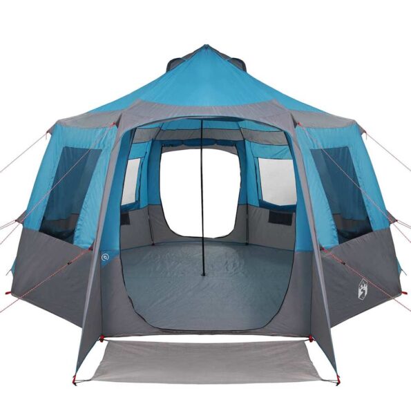 vidaXL Stan pre 12 osôb so strechou Modrá a šedá 405 x 405 x 273 cm – Obrázok 5