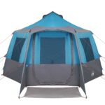 vidaXL Stan pre 12 osôb so strechou Modrá a šedá 405 x 405 x 273 cm – Obrázok 7