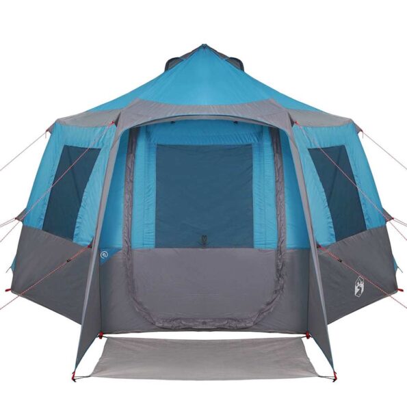 vidaXL Stan pre 12 osôb so strechou Modrá a šedá 405 x 405 x 273 cm – Obrázok 7