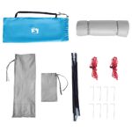 vidaXL Stan so strechou Iný Modrá a čierna 280 x 220 x 176 cm – Obrázok 9