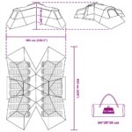 vidaXL Stan Zelená Large Polyester a sklolaminát – Obrázok 10