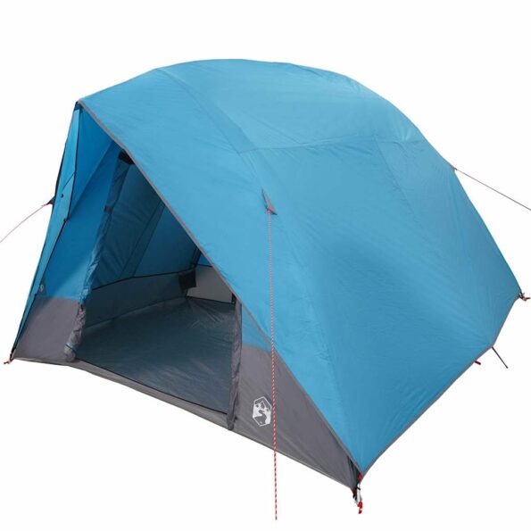 vidaXL Kempingový stan so strechou Modrá 320 x 275 x 190 cm taft – Obrázok 2