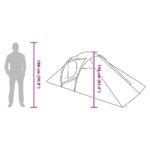 vidaXL Stan so strechou Iný Zelená a čierna 510 x 240 x 156 cm Polyester – Obrázok 10