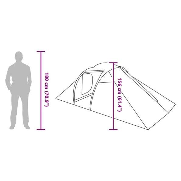 vidaXL Stan so strechou Iný Zelená a čierna 510 x 240 x 156 cm Polyester – Obrázok 10