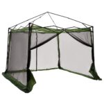 vidaXL Sieťový vnútorný stan Zelená 303 x 303 cm – Obrázok 11