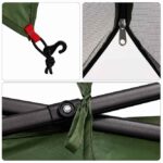 vidaXL Sieťový vnútorný stan Zelená 303 x 303 cm – Obrázok 7